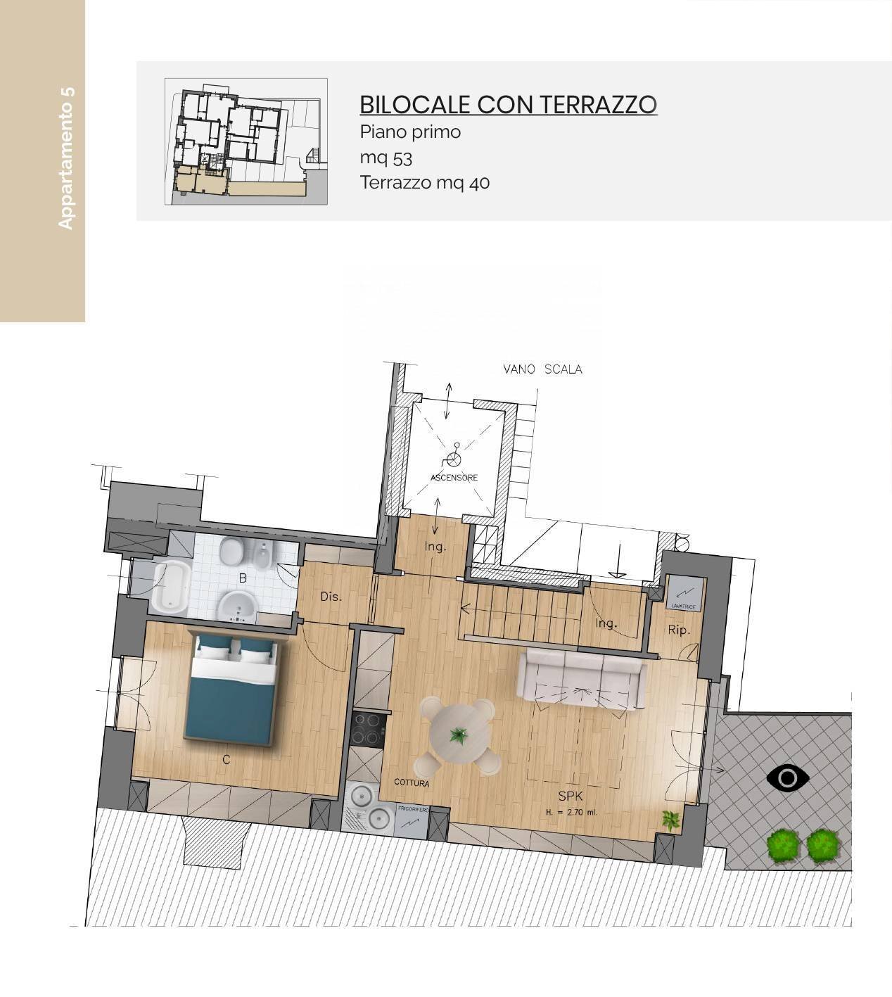 Foto 24 - Two-room apartment via milite ignoto
 
4, Alassio - floor plans 1
