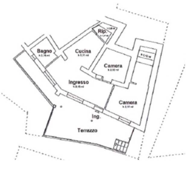 Foto 17 - Three-room apartment Via Sant'Anna, Ventimiglia - floor plans 1