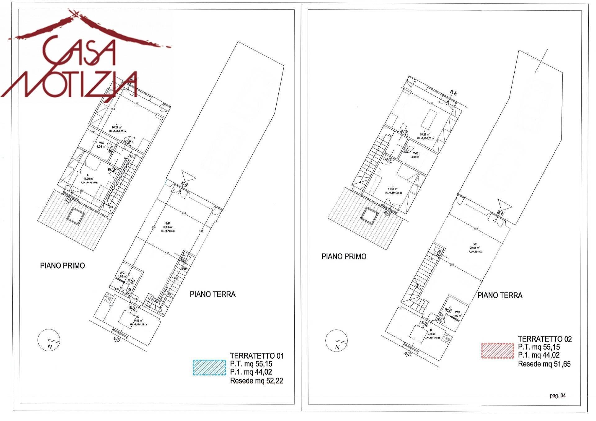 Foto 1 - Semi-detached house Via Montegrappa, Lucca - floor plans 1
