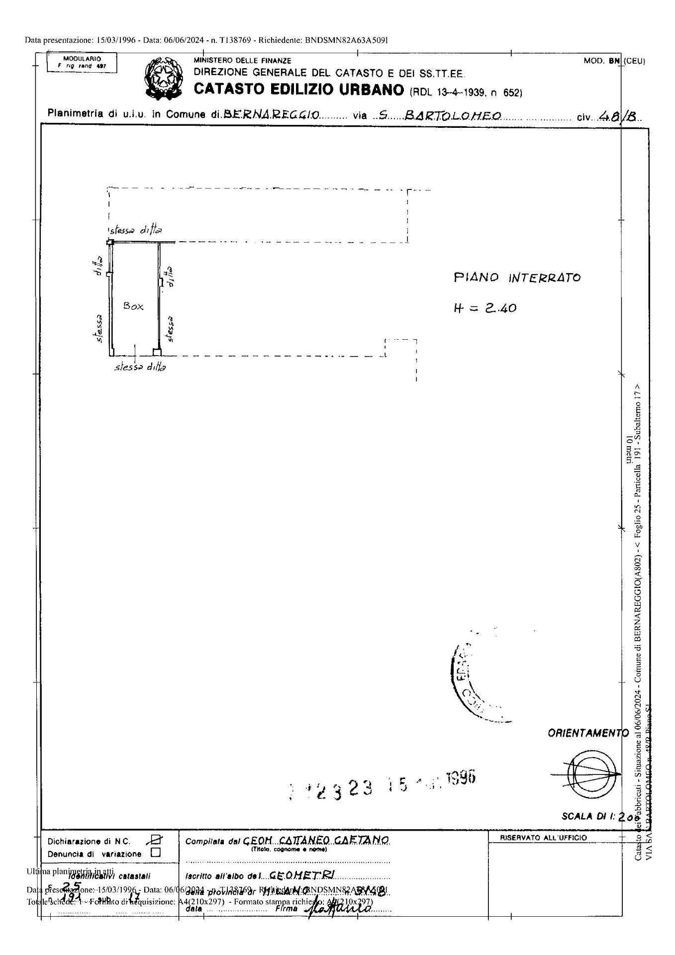 Foto 51 - Four-room apartment san bartolomeo
 
48/b, Bernareggio - floor plans 1