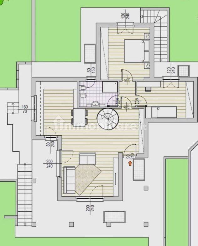 Foto 4 - Villa Via Guglielmo, Merate - planimetria 1