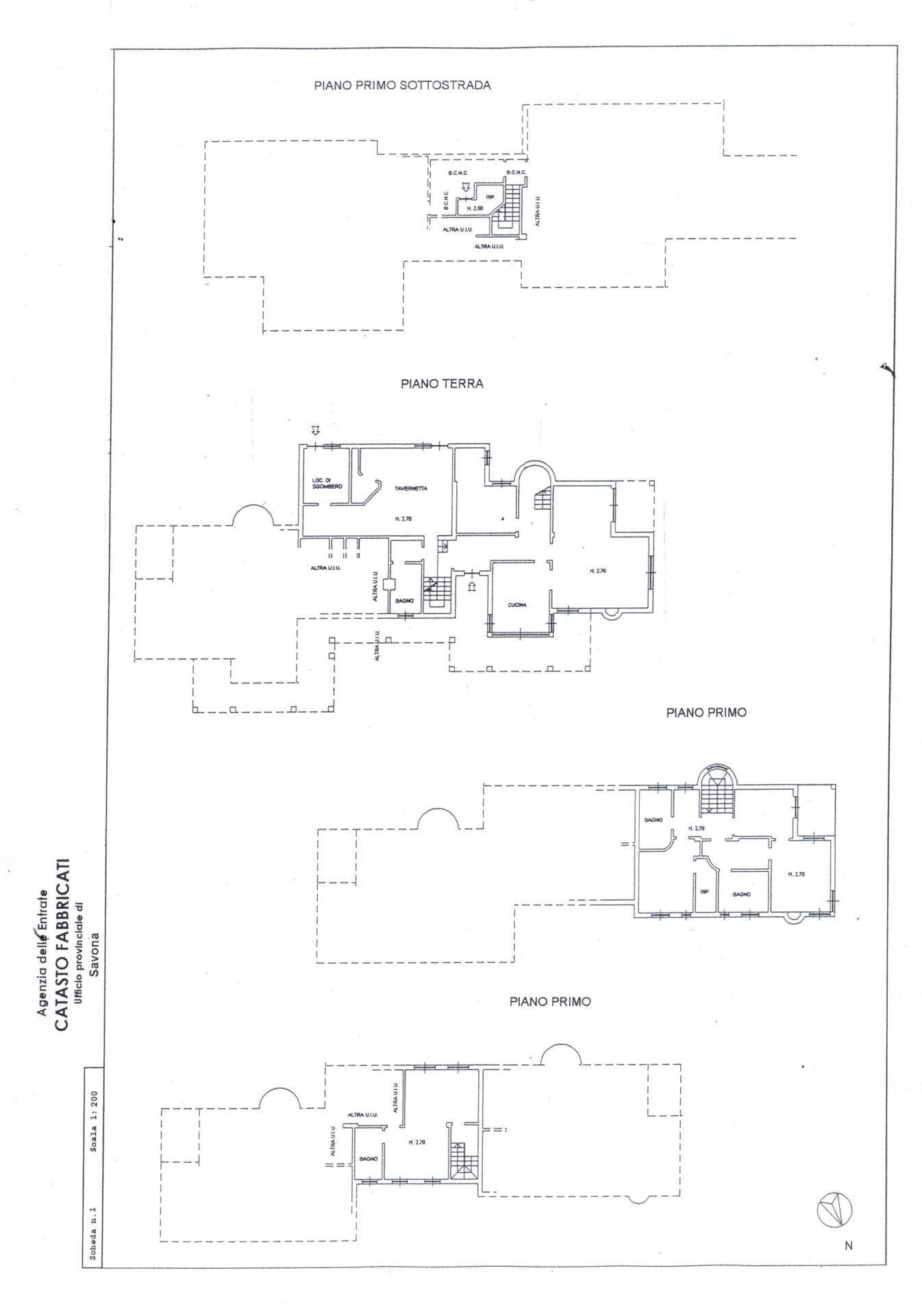 Foto 48 - Villa VIA PIGHINI, Cairo Montenotte - planimetria 1
