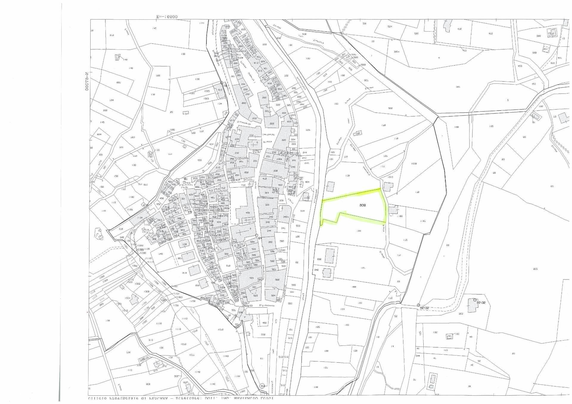 Estratto di mappa - Terreno edificabile Manoppello - planimetria 1