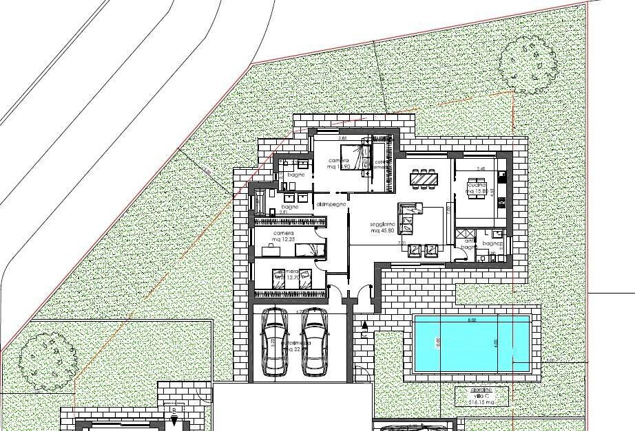 Foto 12 - Villa Via San Zeno
 
snc, Martinengo - planimetria 1