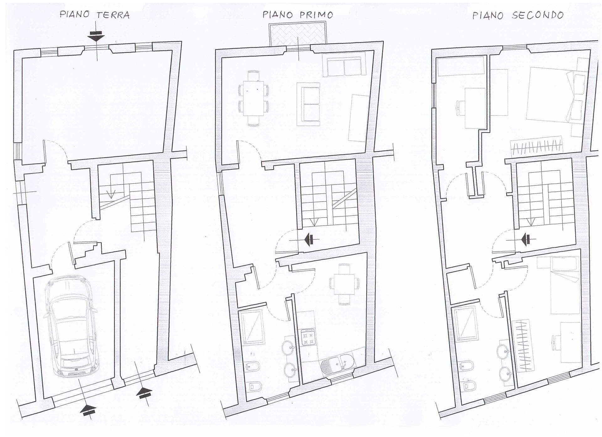 Foto 5 - Casa semi indipendente Via Fratti, Fabriano - planimetria 1