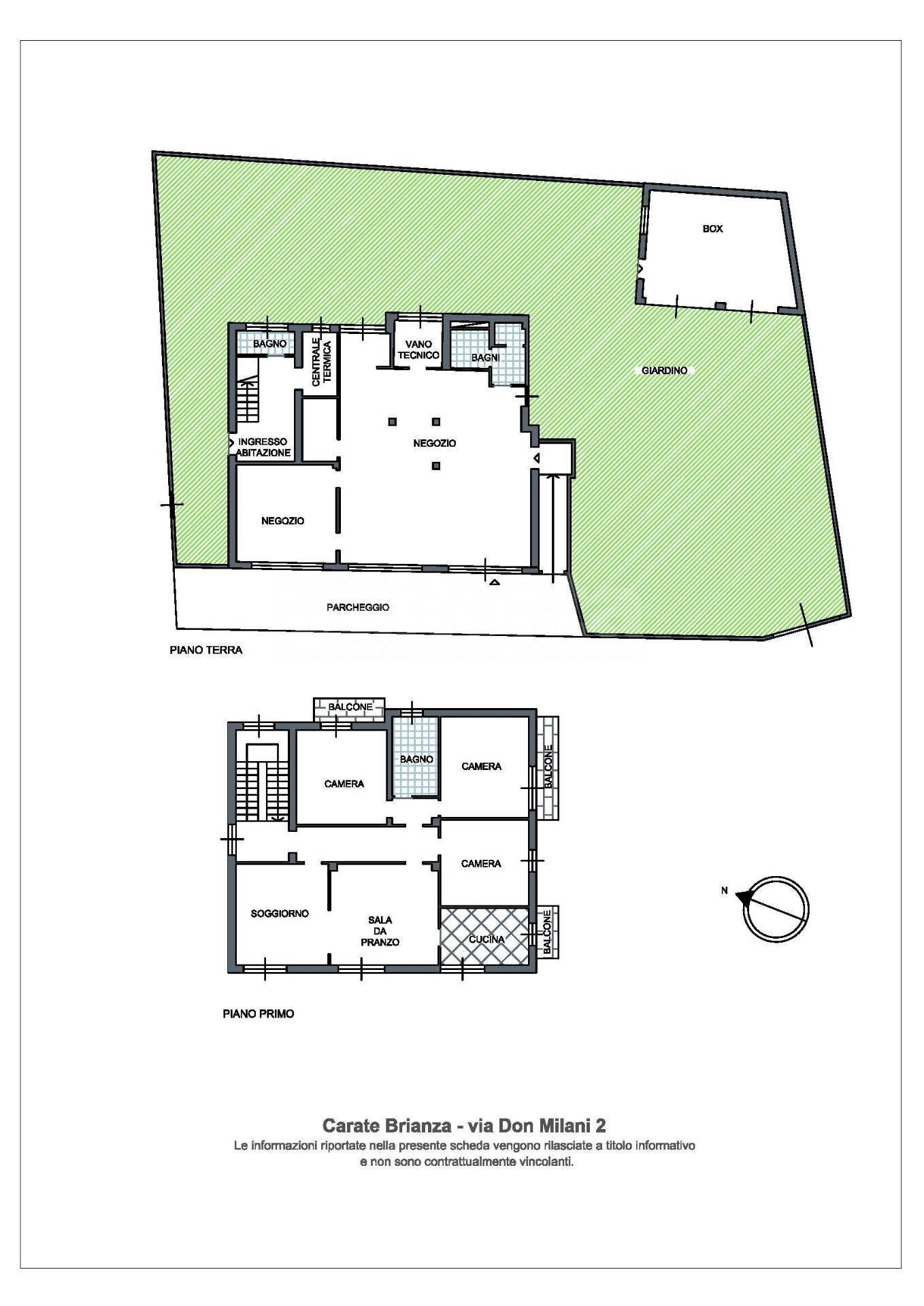 Foto 16 - Villa Via Don Milani
 
2, Carate Brianza - floor plans 1