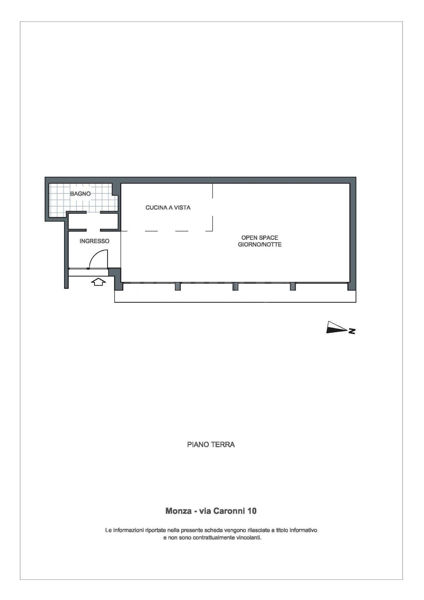 Foto 10 - Two-room apartment Via Caronni
 
10, Monza - floor plans 1