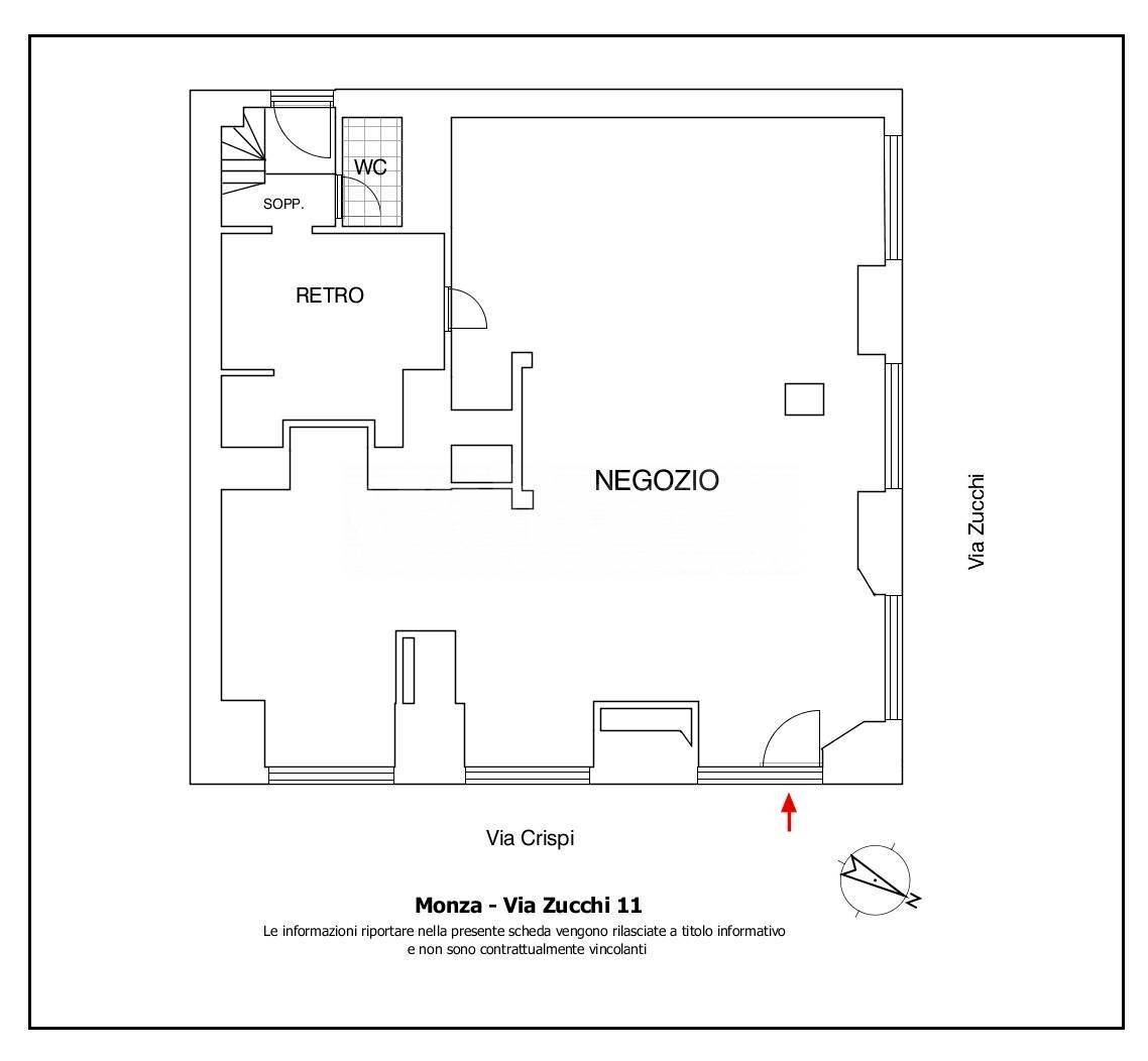 Foto 15 - Shop Via Zucchi
 
11, Monza - floor plans 1