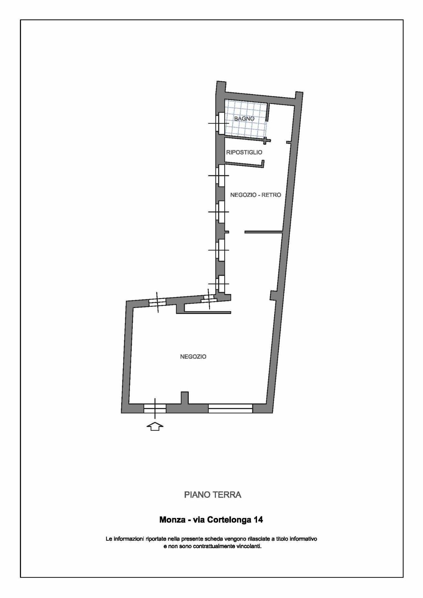 Foto 11 - Negozio Via Cortelonga
 
14, Monza - planimetria 1