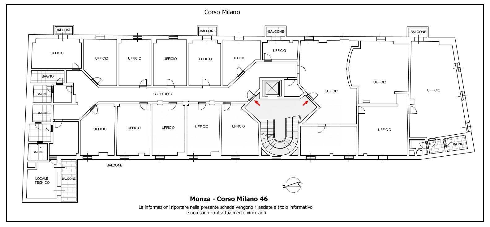 Foto 13 - Office Corso Milano
 
46, Monza - floor plans 1