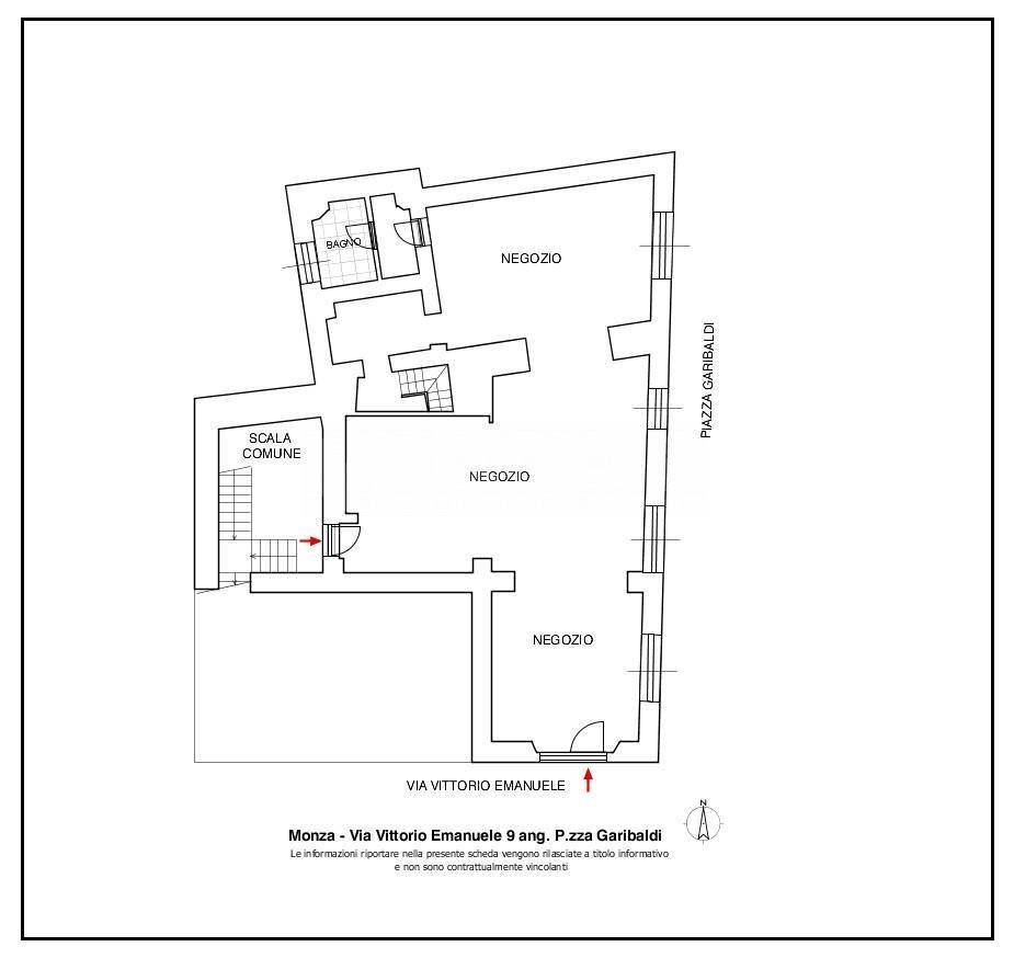 Foto 14 - Shop Via Vittorio Emanuele
 
9, Monza - floor plans 1