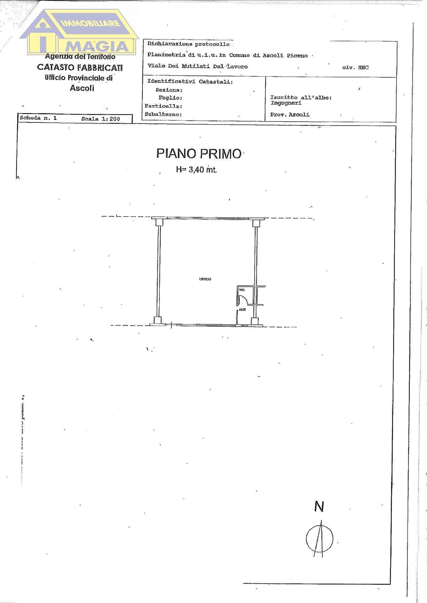 Foto 11 - Ufficio 106, Ascoli Piceno - planimetria 1