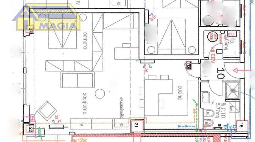 Foto 15 - Two-room apartment 151, Spinetoli - floor plans 1