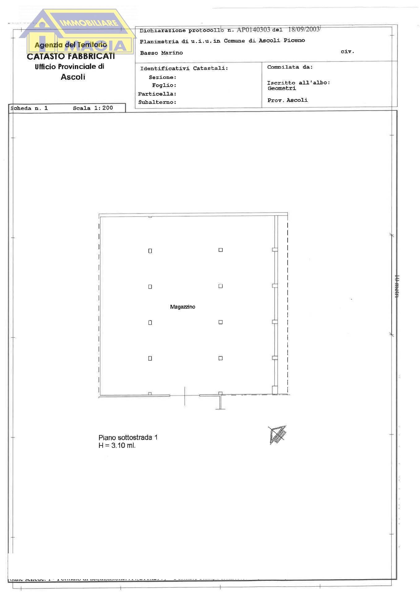 Foto 5 - Magazzino 70, Ascoli Piceno - planimetria 1