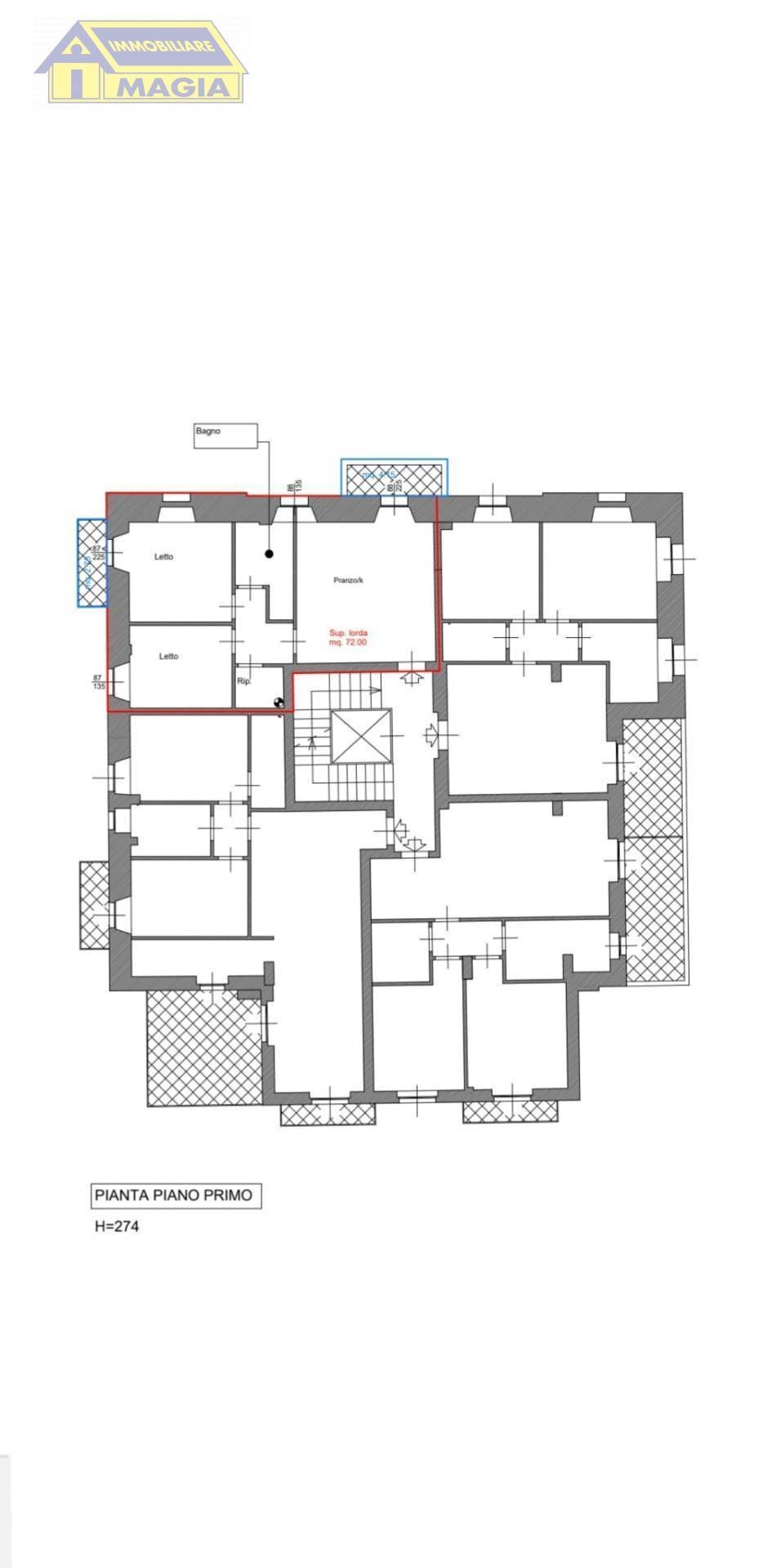 Foto 3 - Trilocale Cupra Marittima - planimetria 1