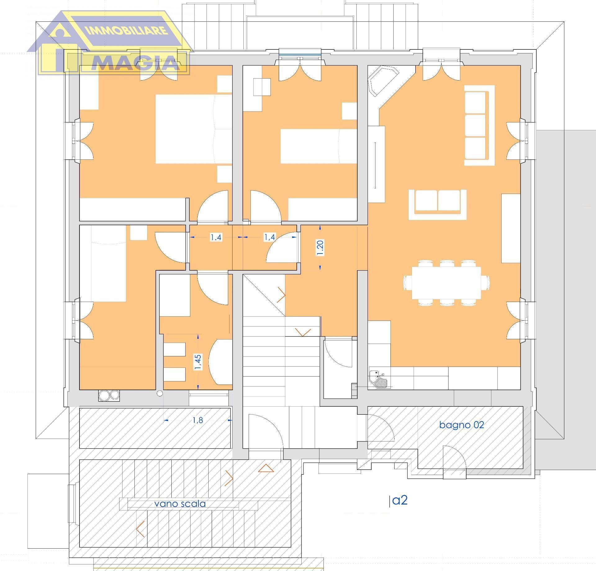 Foto 2 - Quadrilocale 330, Castel di Lama - planimetria 1