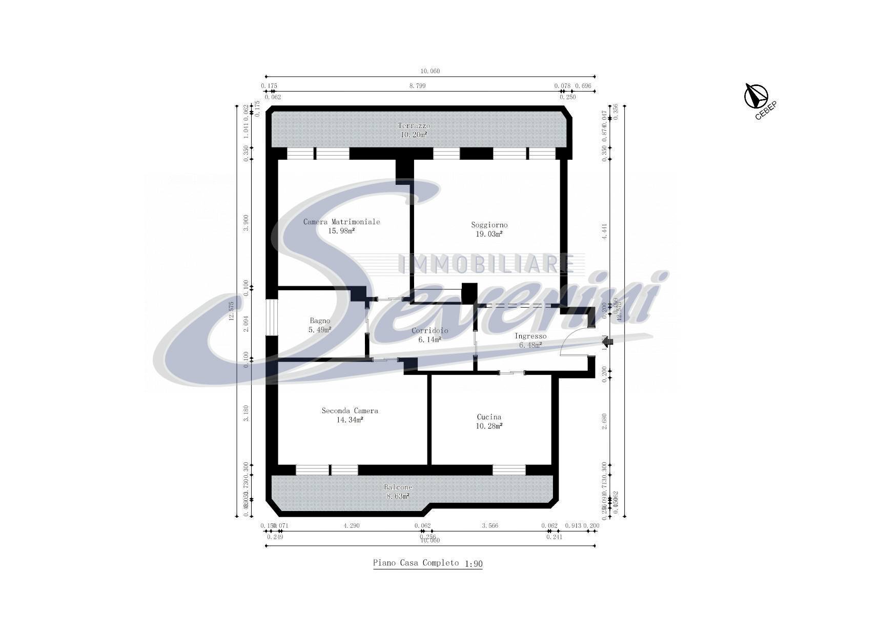 Foto 41 - Three-room apartment Via Montelungo, Como - floor plans 1