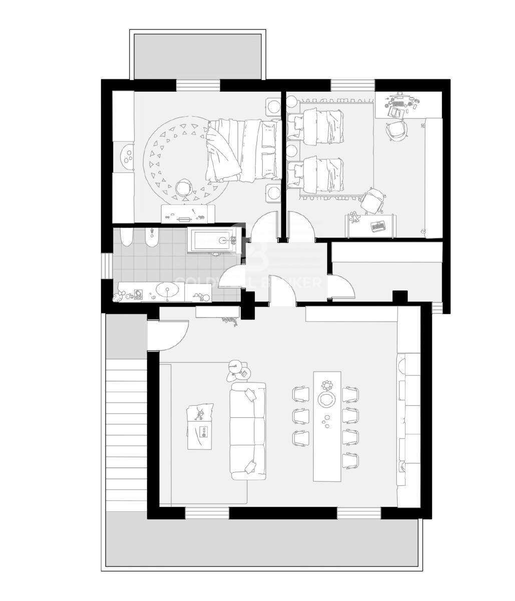 Foto 40 - Quadrilocale via provinciale pesaro
 
605, Mondaino - planimetria 1