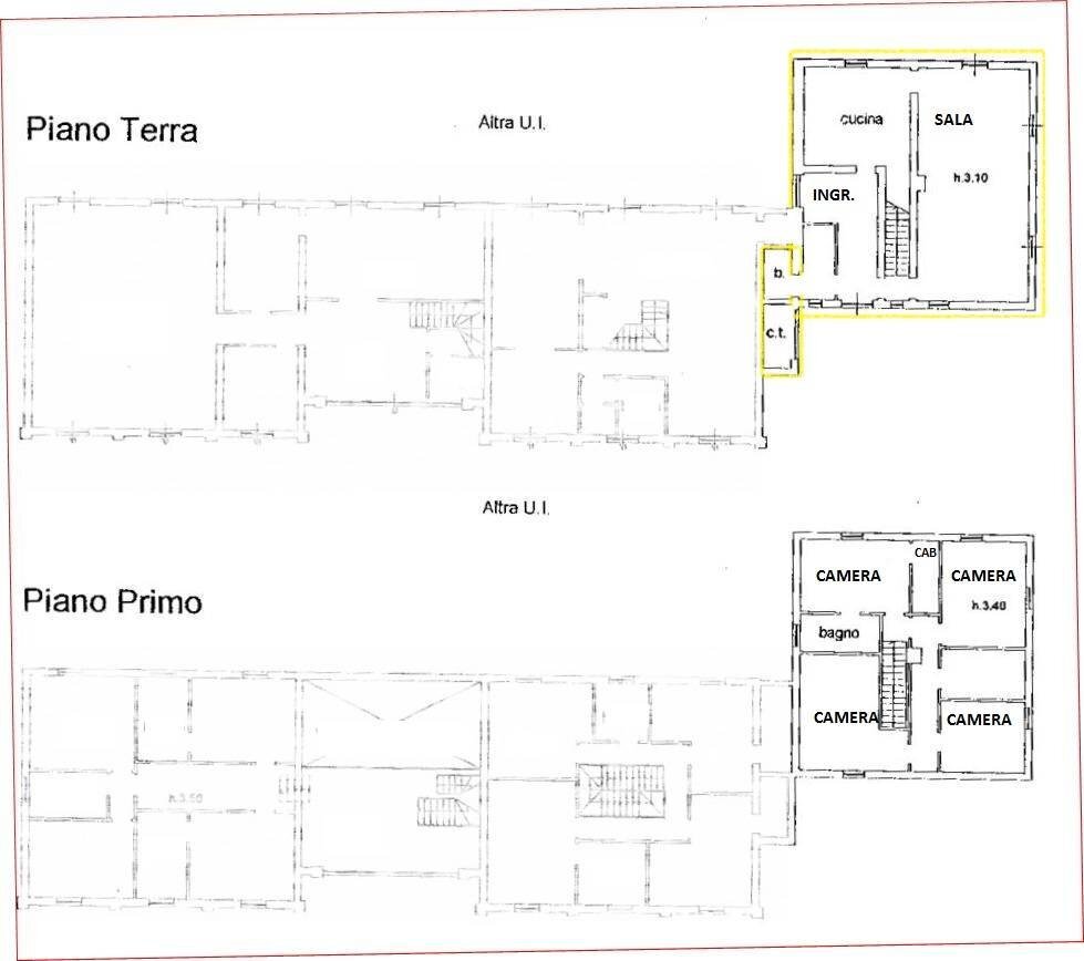 Foto 18 - Casa indipendente Via Frasbalda, Ferrara - planimetria 1