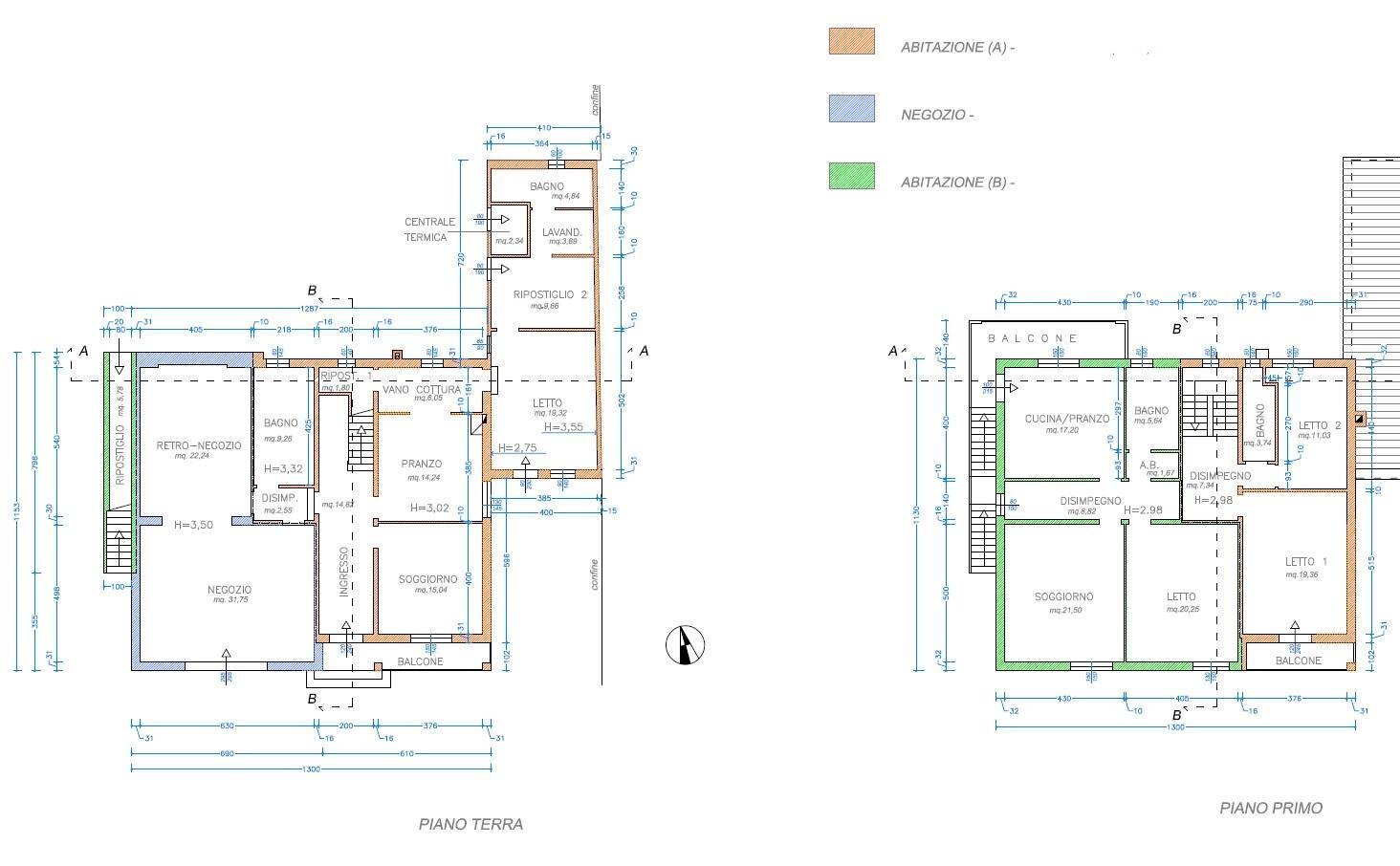 Foto 23 - Casa indipendente Via Comacchio, Ferrara - planimetria 1