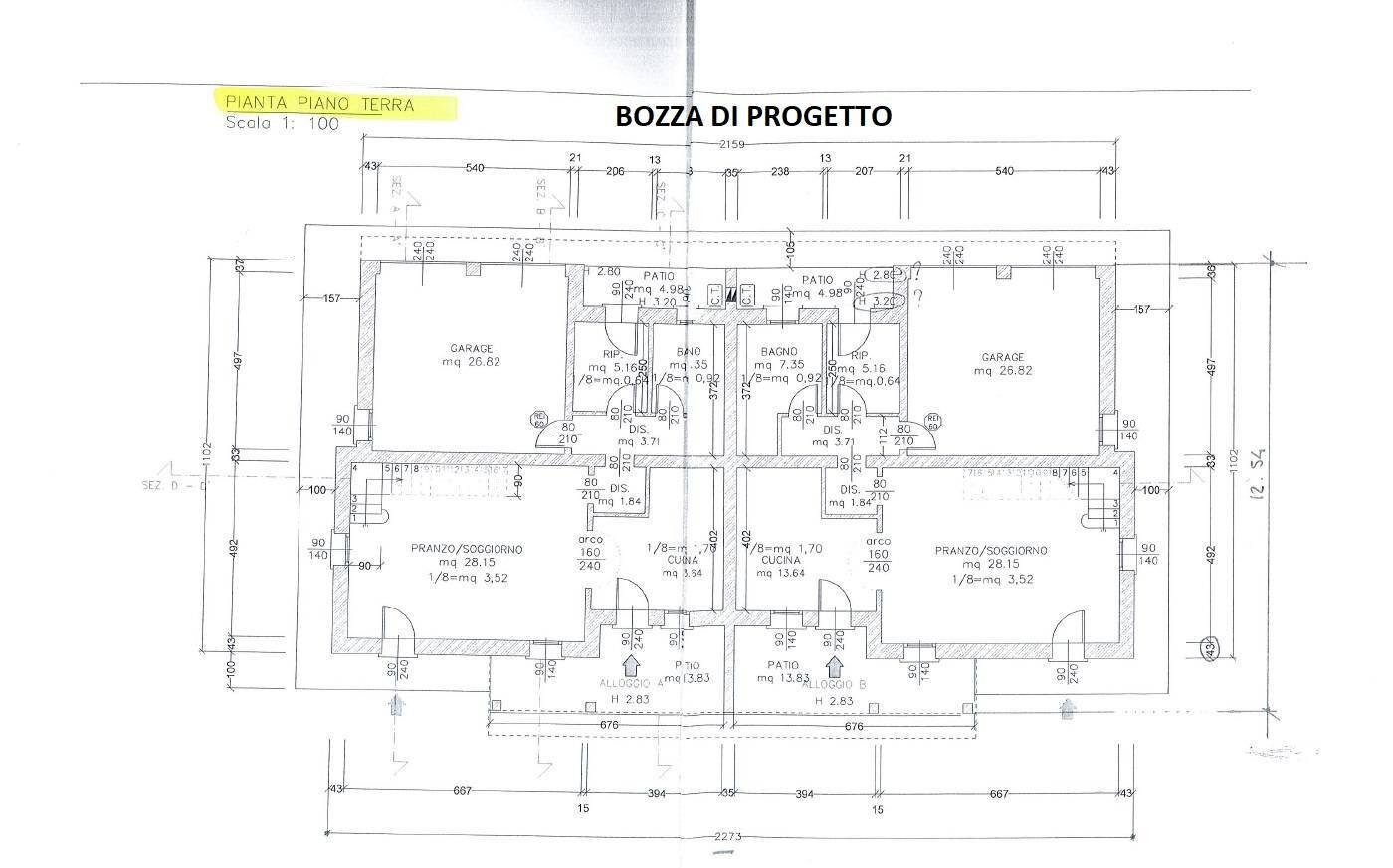 Foto 13 - Casa indipendente Via Poggio Renatico, Ferrara - planimetria 1