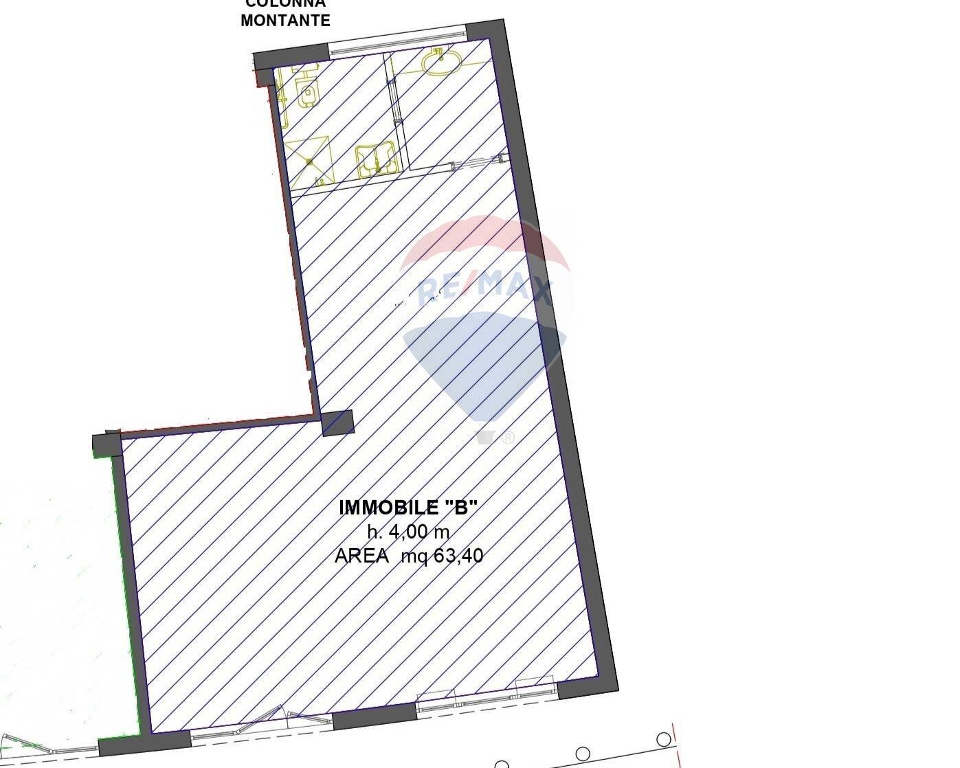 Pianta 2D - Ufficio Via Camillo Rosalba
 
46, Bari - planimetria 1