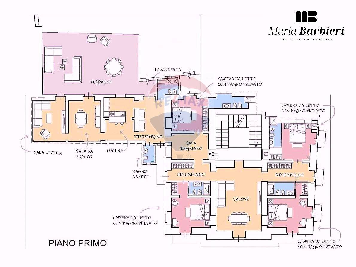 ESEMPIO DI RISTRUTTURAZIONE 1 - Casa indipendente Via Carmine
 
24, Noicàttaro - planimetria 1