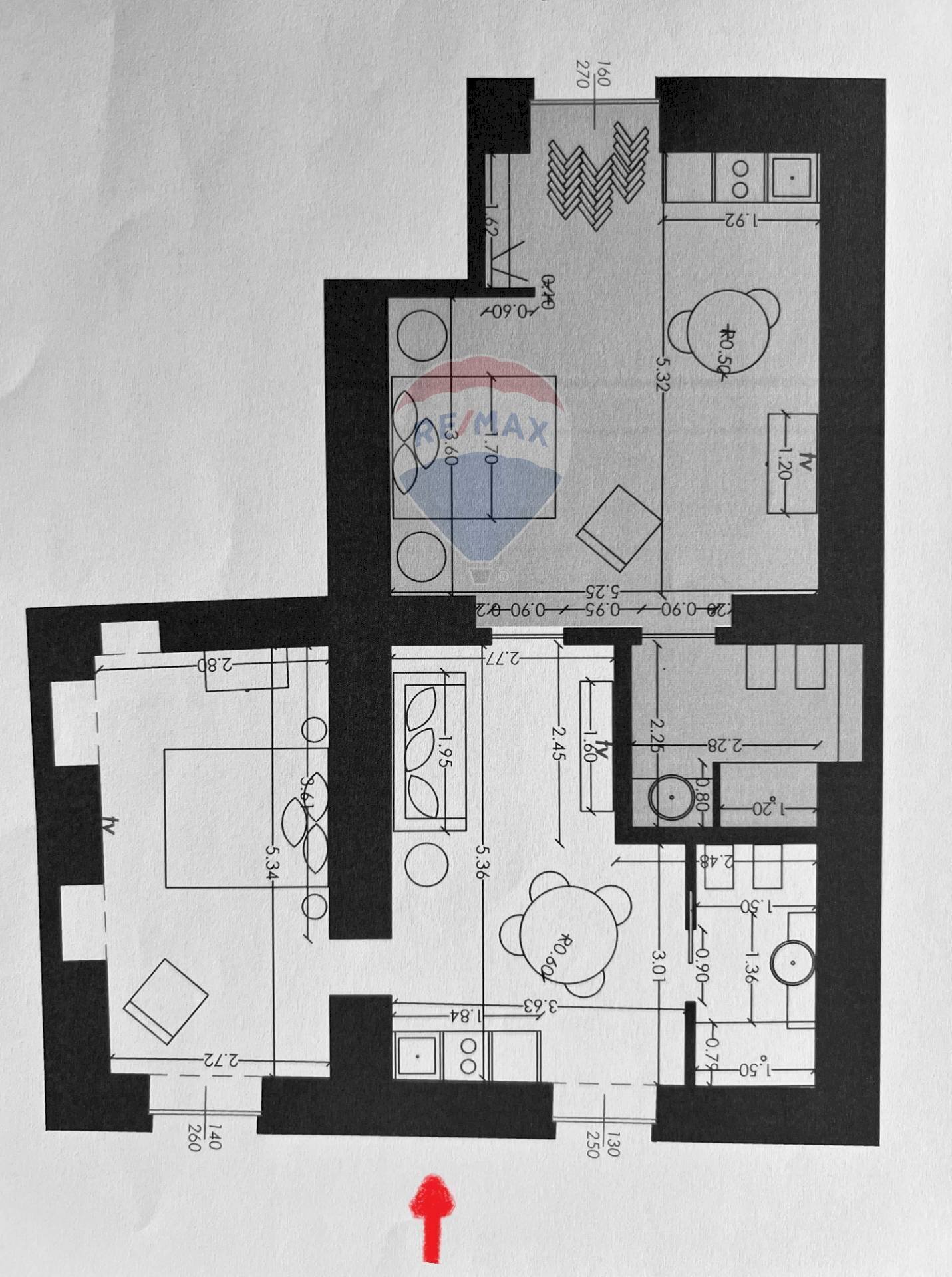 Pianta 2D - Two-room apartment Via Bellini
 
16-19, Trani - floor plans 1