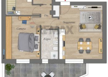 Pianta 2D - Three-room apartment Via Carlo Levi, Bitritto - photo 3