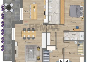 Pianta 2D - Four-room apartment Via Carlo Levi, Bitritto - photo 2