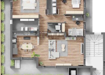 Pianta 3D - Four-room apartment Via Carlo Levi, Bitritto - photo 16