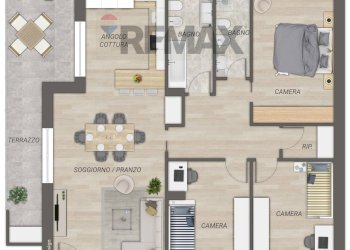 Pianta 2D - Four-room apartment Via Carlo Levi, Bitritto - photo 2