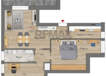 Pianta 2D - Three-room apartment Via Carlo Levi, Bitritto - photo 3