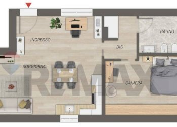 Pianta 2D - Quadrilocale Via Carlo Levi, Bitritto - foto 2