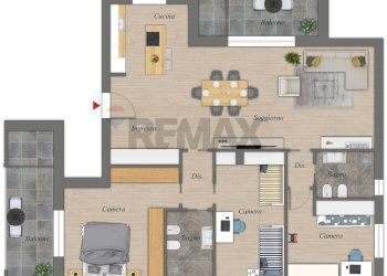 Pianta 2D - Four-room apartment Via Carlo Levi, Bitritto - photo 2