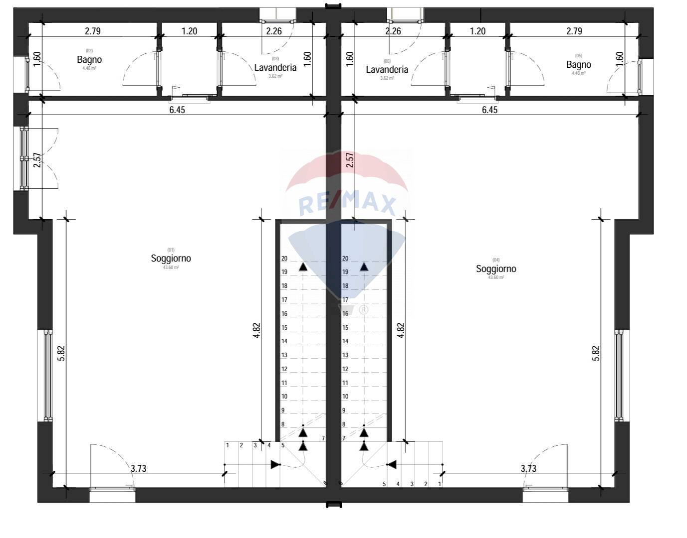 Pianta 2D - Villa Via Col Di Lana, Monteroni di Lecce - planimetria 1