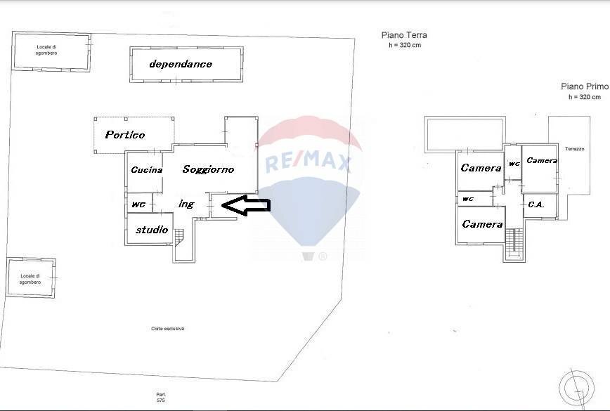 Pianta 2D - Villa CONTRADA POZZILLO, Cinisi - planimetria 1