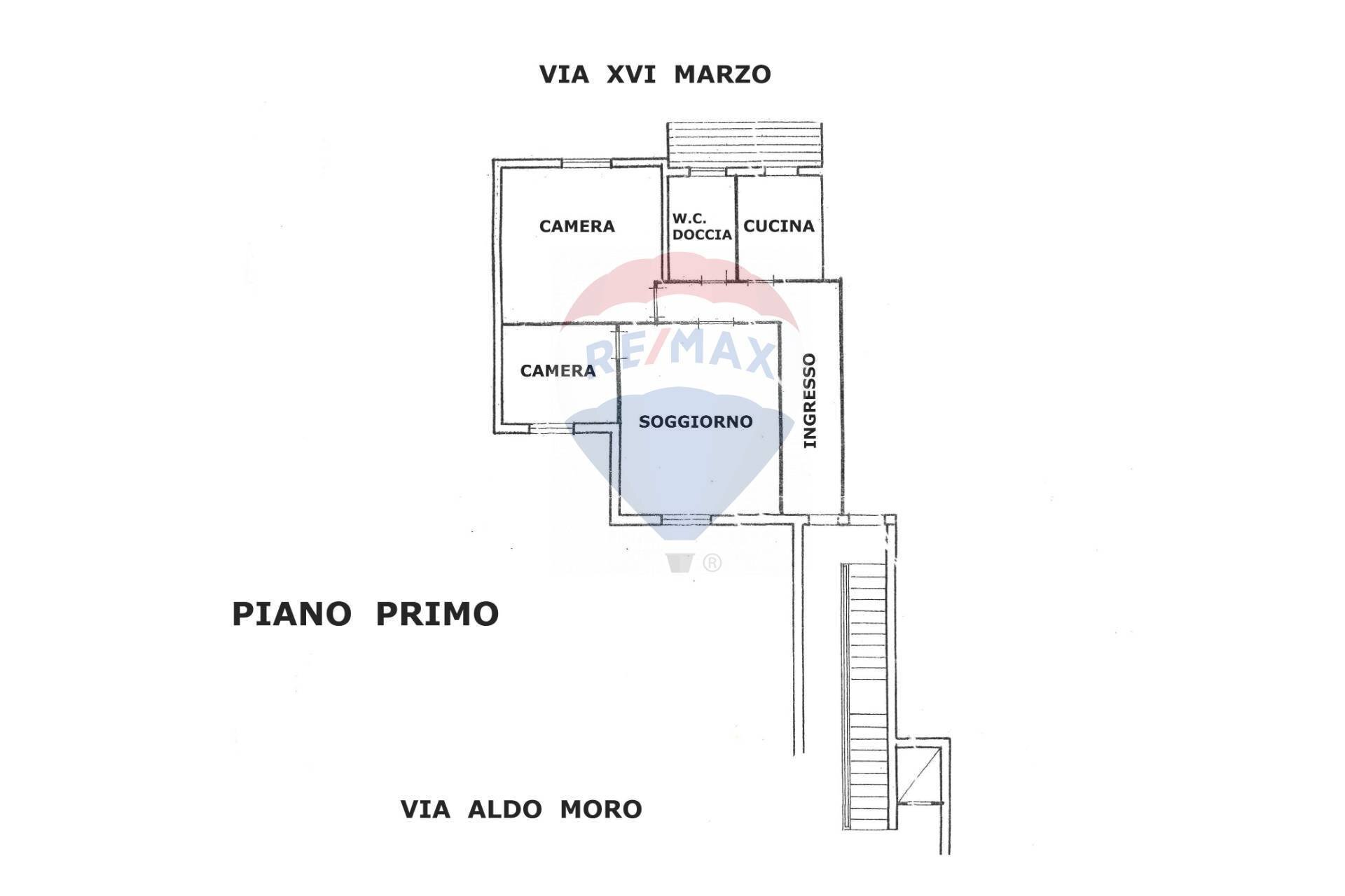 Pianta 2D - Four-room apartment Via Aldo Moro
 
36, Monreale - floor plans 1