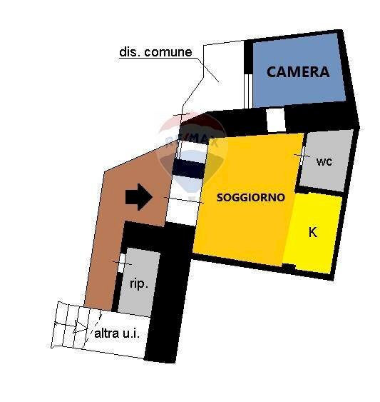 Pianta 2D - Two-room apartment Via San Giovanni
 
6, Forio - floor plans 1