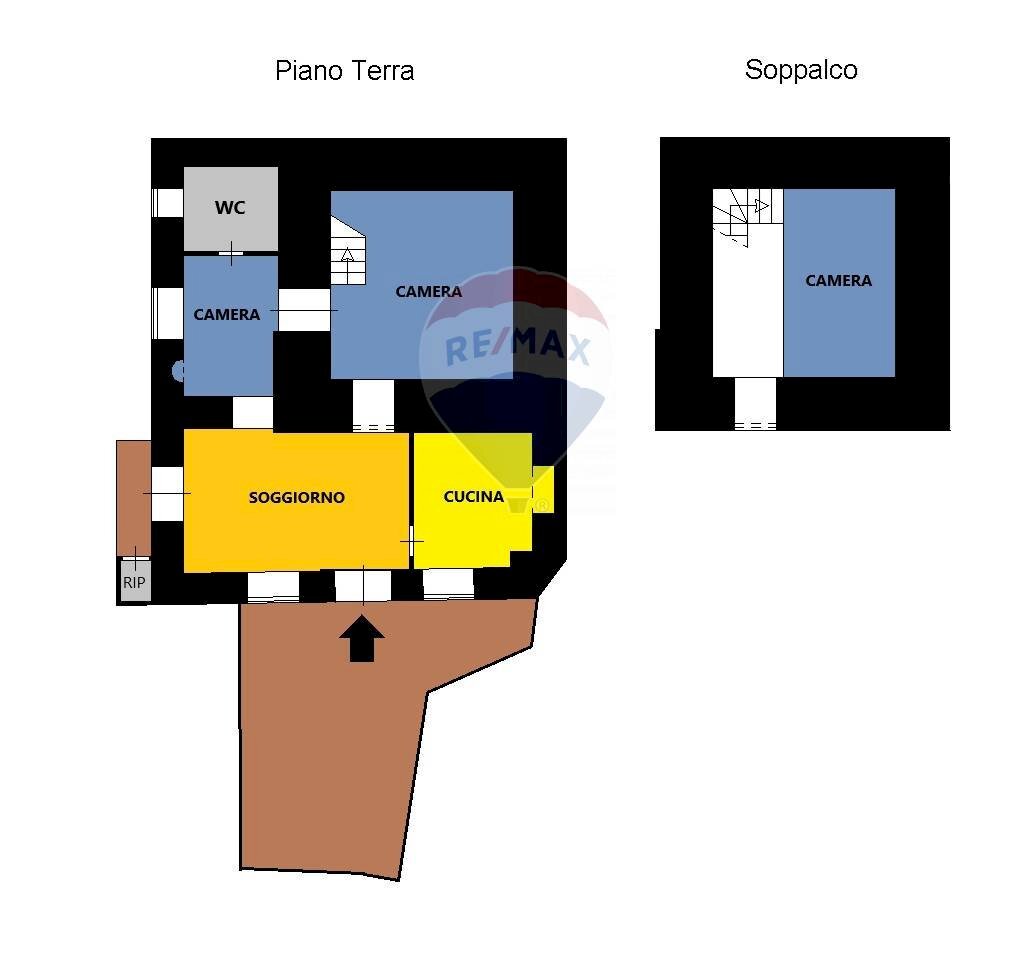 Pianta 2D - Quadrilocale Via San Giovanni
 
6, Forio - planimetria 1