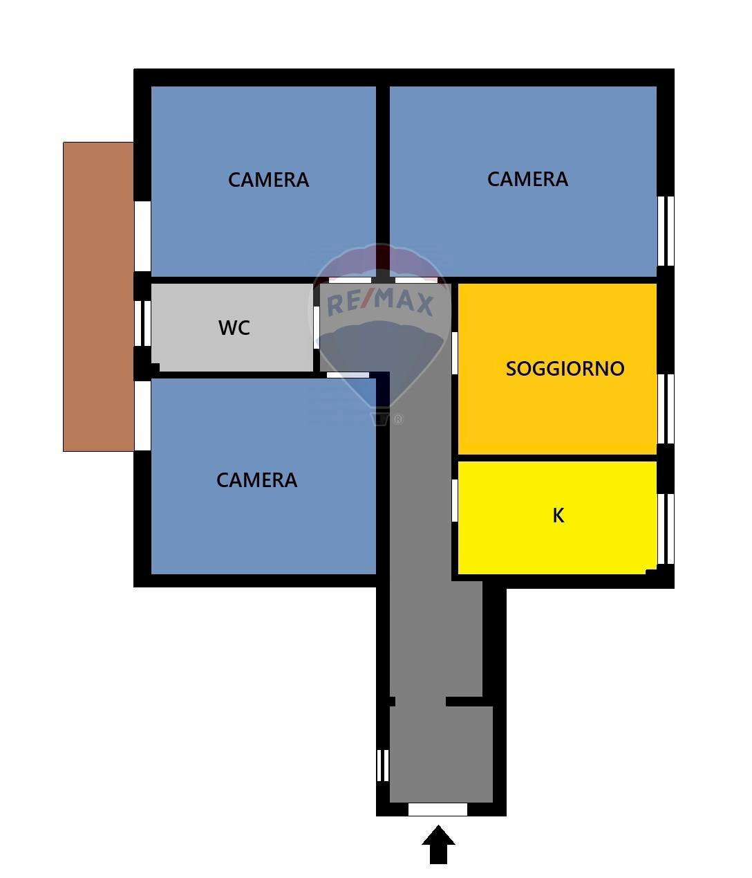 Pianta 2D - Appartamento Via San Mandato
 
32 B, Napoli - planimetria 1