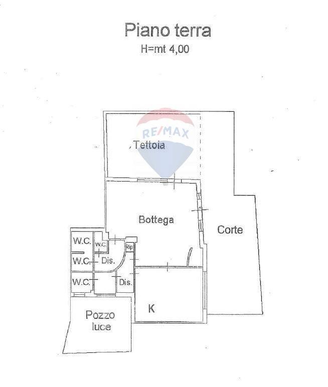 Pianta 2D - Locale Commerciale Via Siculo Orientale
 
266, Mascali - planimetria 1