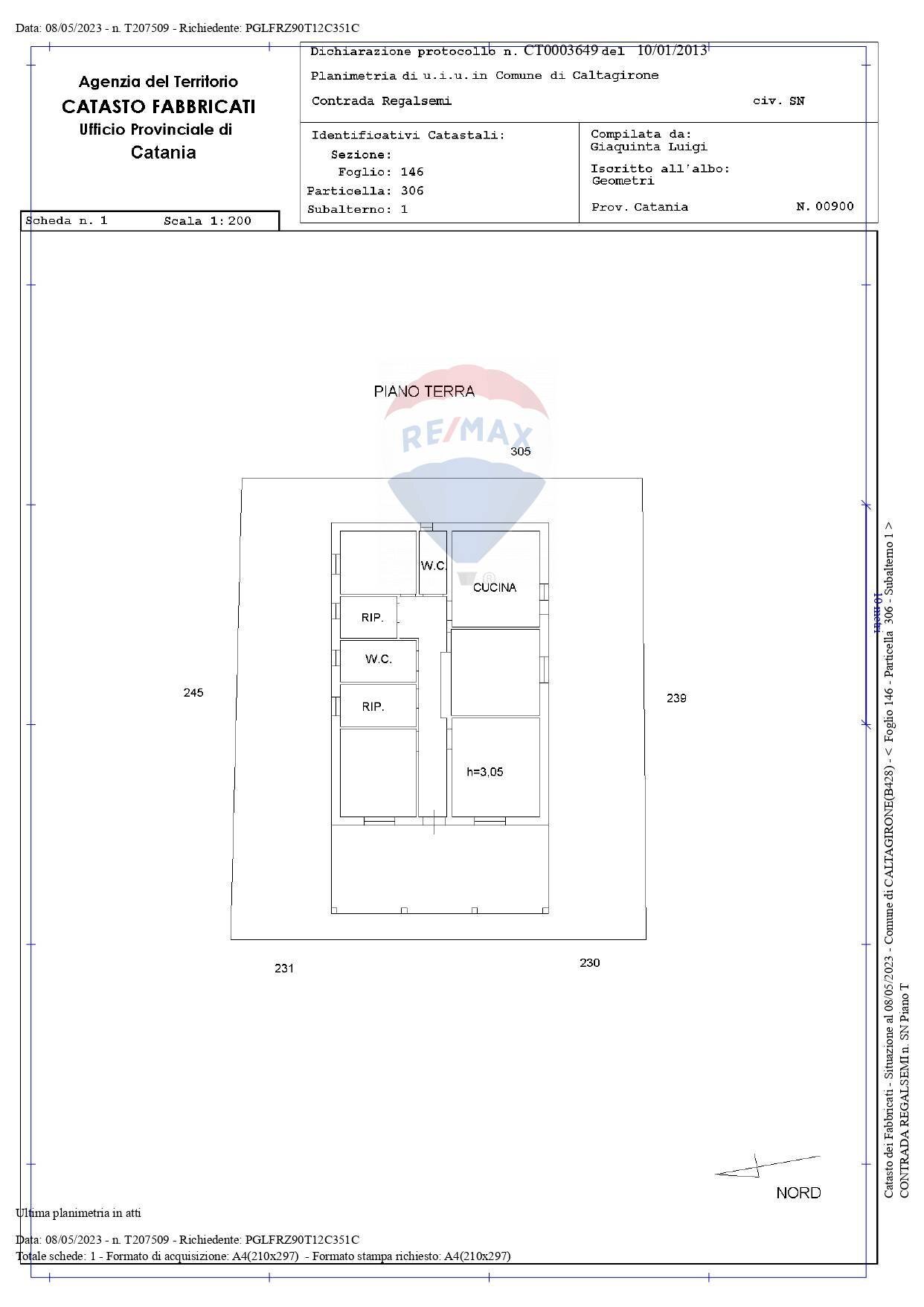 Pianta 2D - Villa C/DA REGALSEMI
 
SN, Caltagirone - planimetria 1