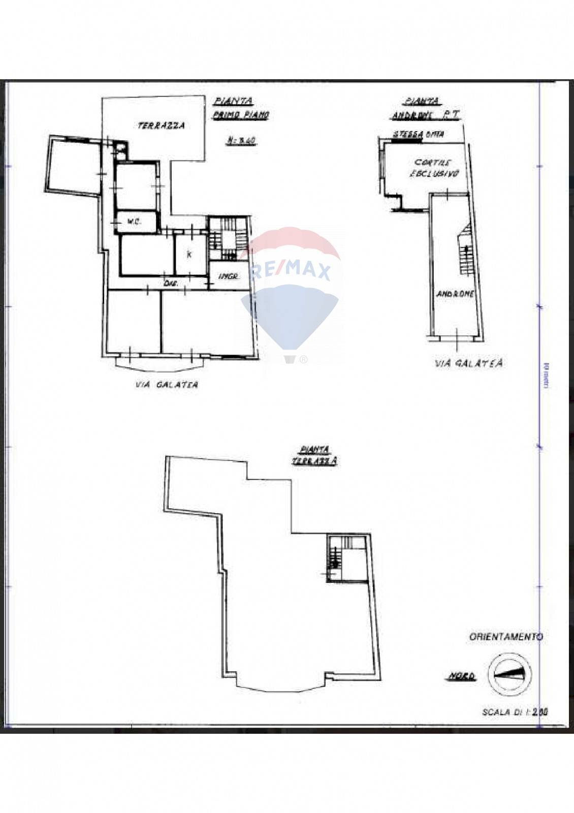 Pianta 2D - Casa indipendente Via Galatea
 
180, Acireale - planimetria 1