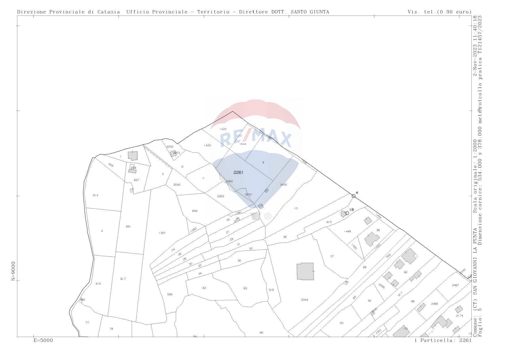 Pianta 2D - Terreno agricolo Via Delle Sciare
 
170, San Giovanni la Punta - planimetria 1