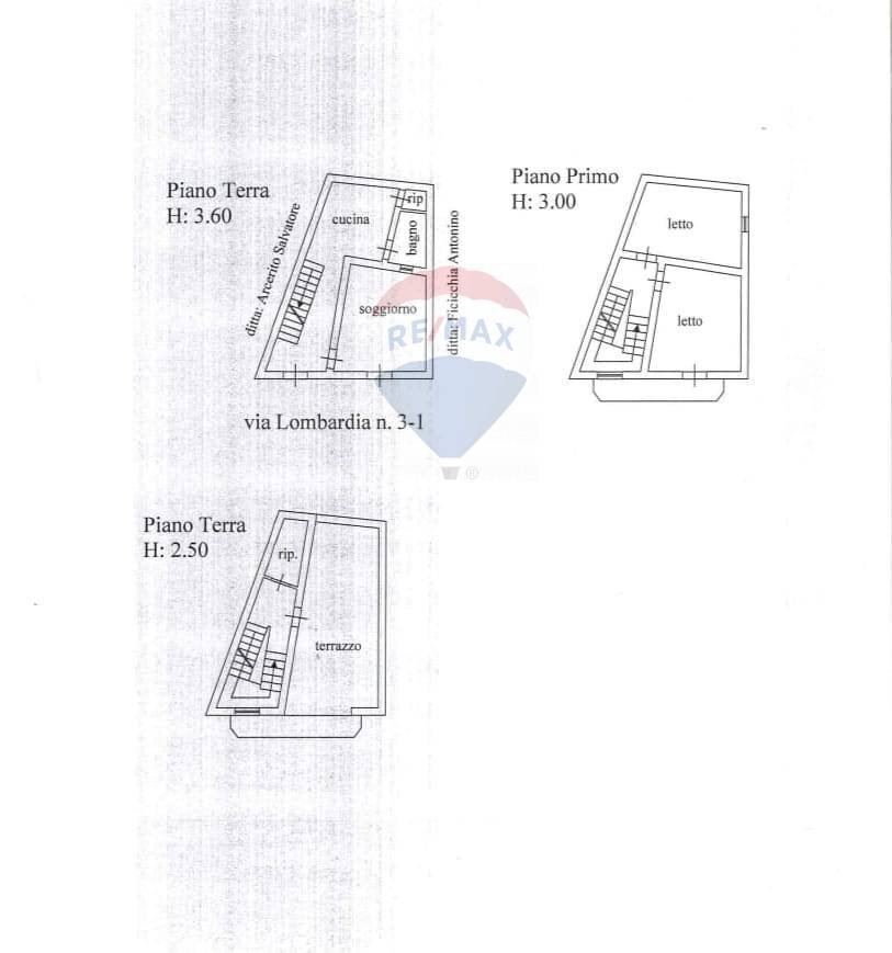 Pianta 2D - Independent house via Lombardia, Niscemi - floor plans 1