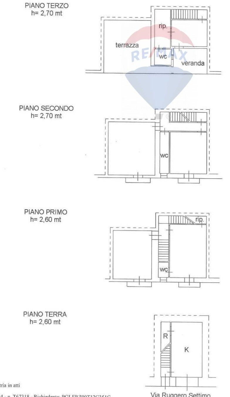 Pianta 2D - Casa indipendente Via Porta Ruggero
 
18, Caltagirone - planimetria 1