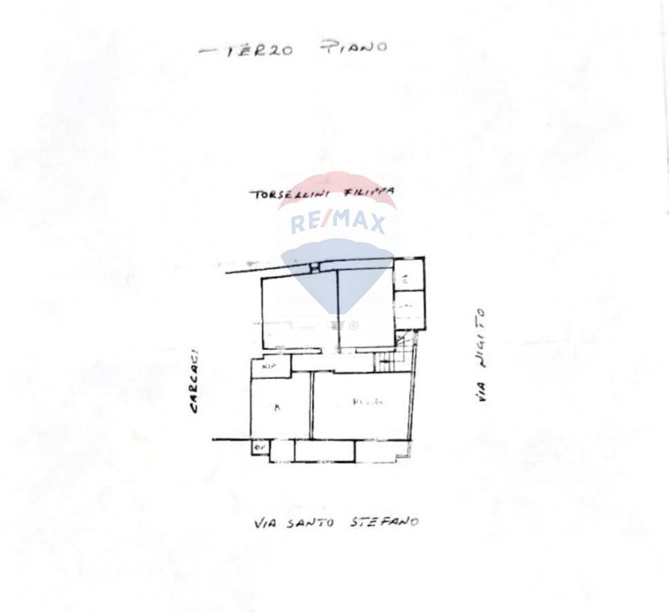 Pianta 2D - Quadrilocale Via Santo Stefano
 
102, Caltagirone - planimetria 1