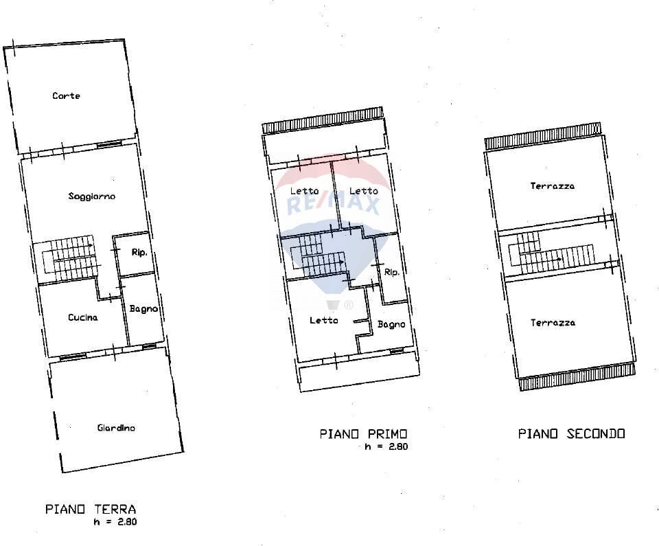 Pianta 2D - Terraced Villa Via Don Luigi Sturzo
 
8, Giardini-Naxos - floor plans 1