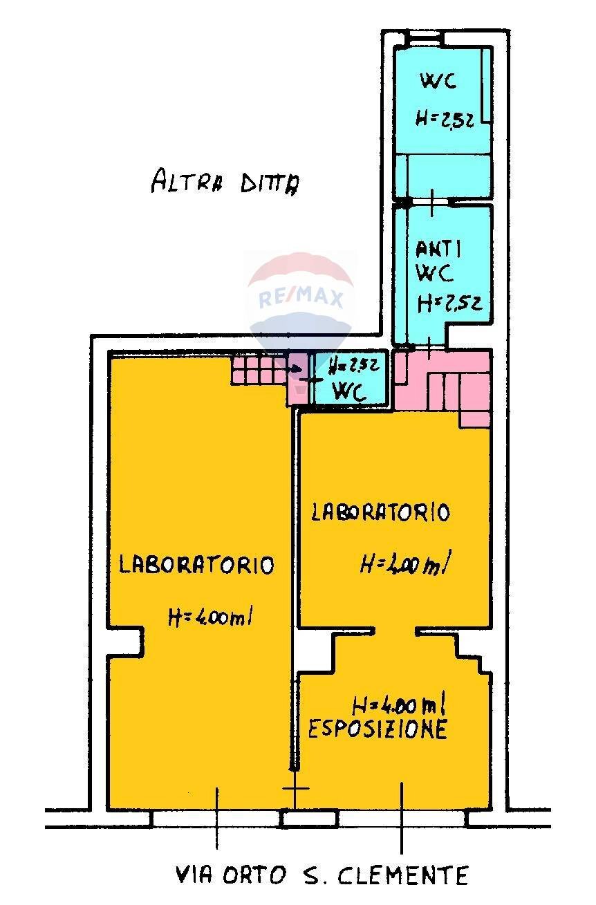 Pianta 2D - Negozio Via Orto San Clemente
 
35 37, Catania - foto 3